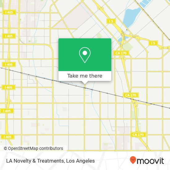 LA Novelty & Treatments map