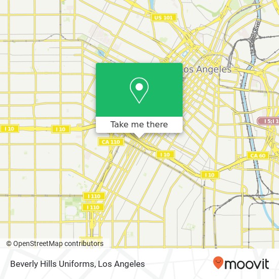 Beverly Hills Uniforms map