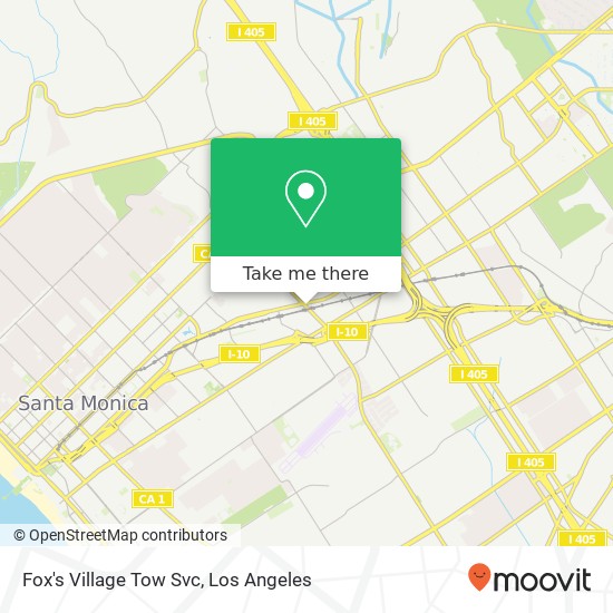 Fox's Village Tow Svc map