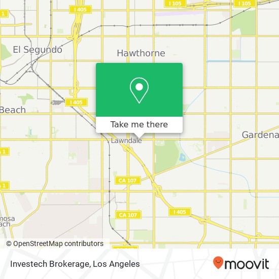Investech Brokerage map