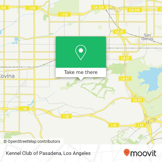 Kennel Club of Pasadena map