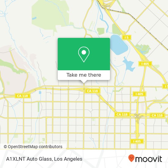 A1XLNT Auto Glass map