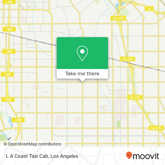 L A Coast Taxi Cab map