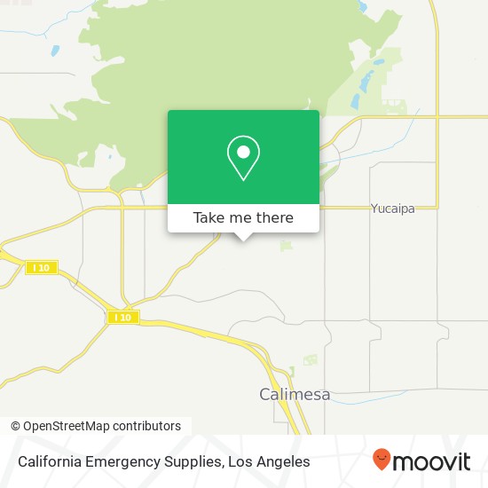 Mapa de California Emergency Supplies