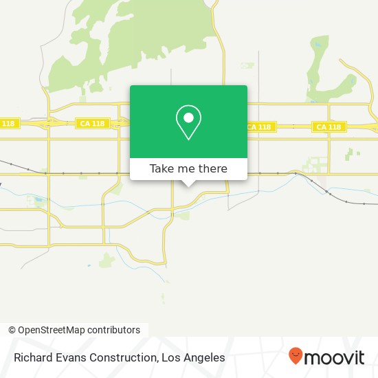 Mapa de Richard Evans Construction