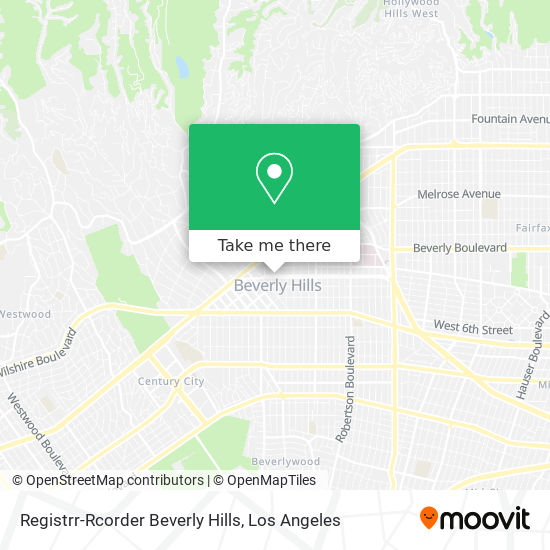 Registrr-Rcorder Beverly Hills map