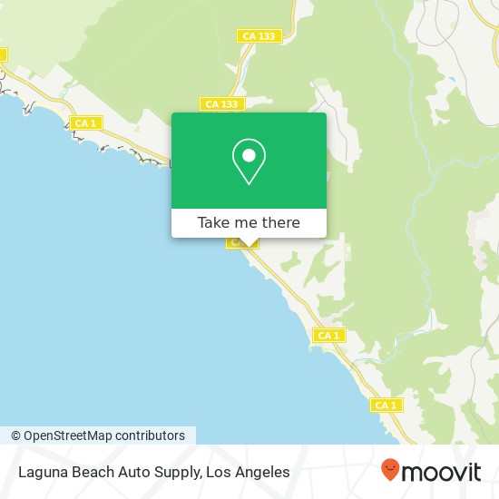 Mapa de Laguna Beach Auto Supply