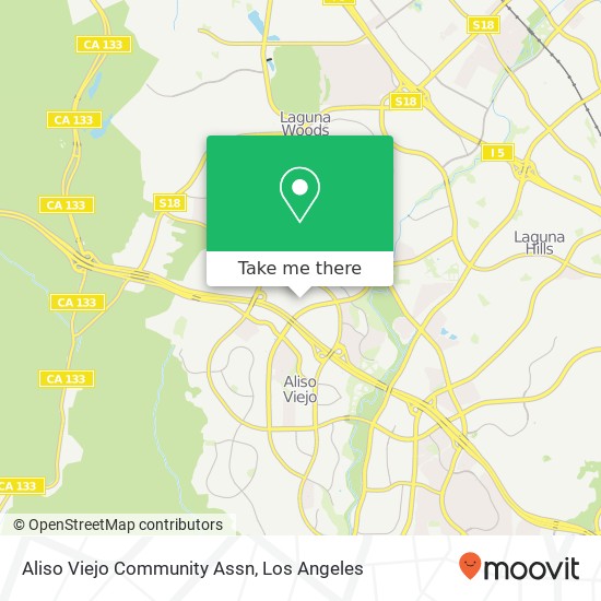 Aliso Viejo Community Assn map