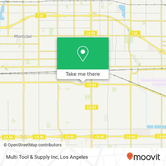 Mapa de Multi Tool & Supply Inc