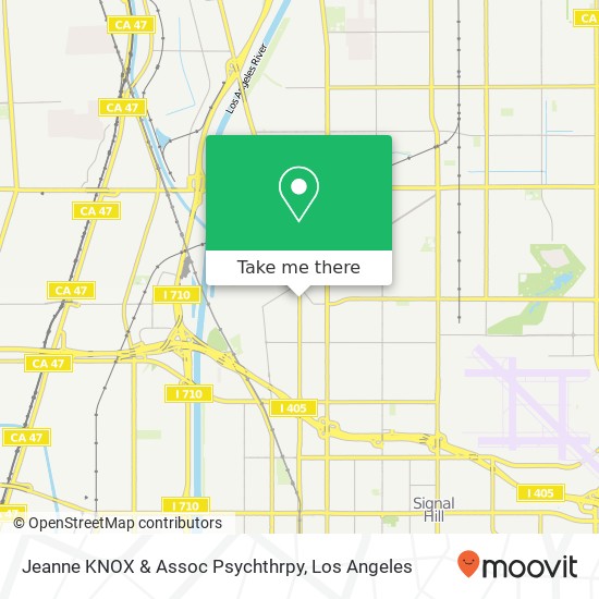 Mapa de Jeanne KNOX & Assoc Psychthrpy