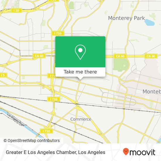 Greater E Los Angeles Chamber map
