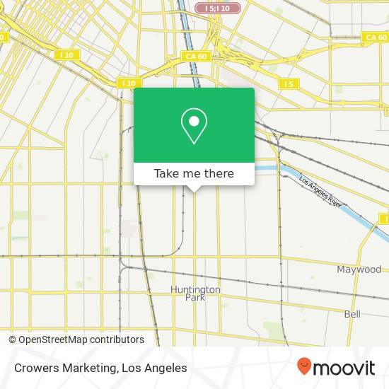 Crowers Marketing map
