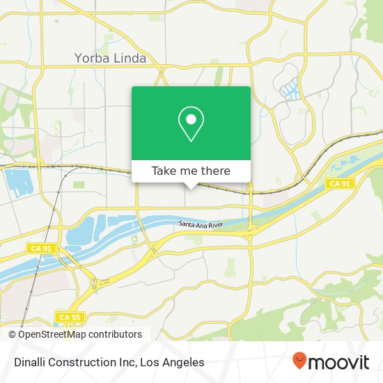 Dinalli Construction Inc map