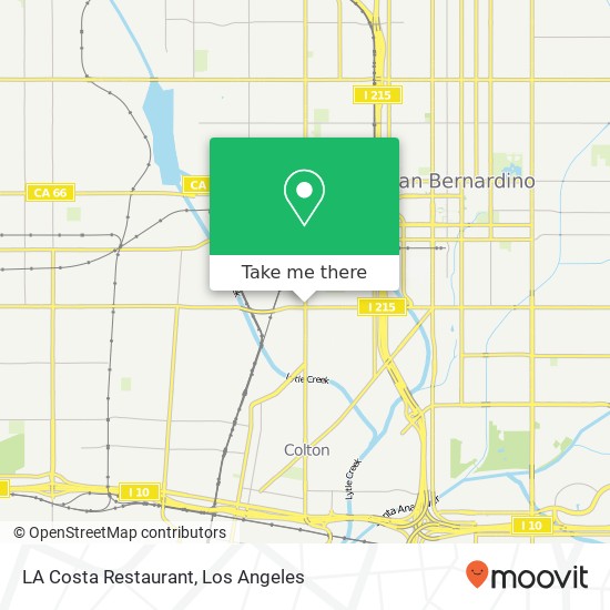 Mapa de LA Costa Restaurant