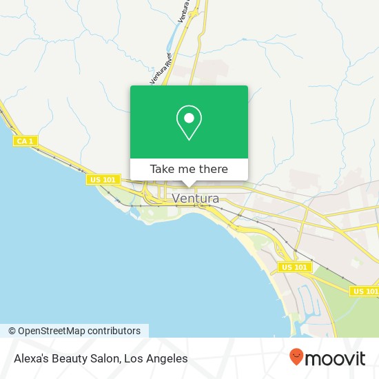 Alexa's Beauty Salon map