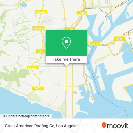 Mapa de Great American Roofing Co