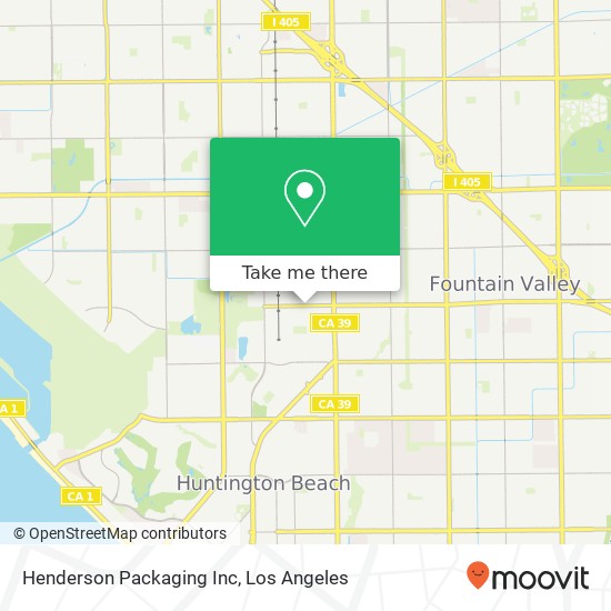 Henderson Packaging Inc map