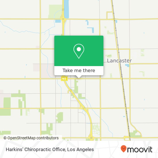 Harkins' Chiropractic Office map