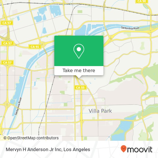 Mapa de Mervyn H Anderson Jr Inc
