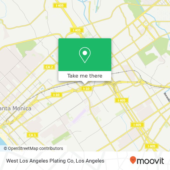 West Los Angeles Plating Co map