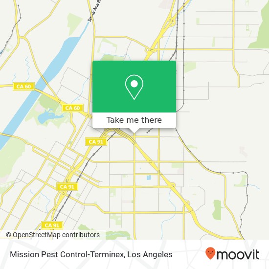 Mission Pest Control-Terminex map