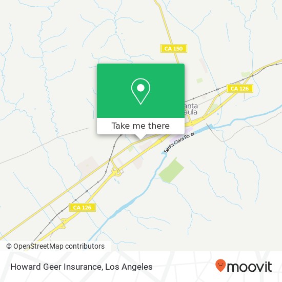 Howard Geer Insurance map