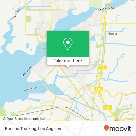 Briseno Trucking map