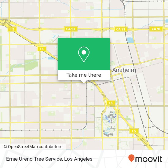 Mapa de Ernie Ureno Tree Service