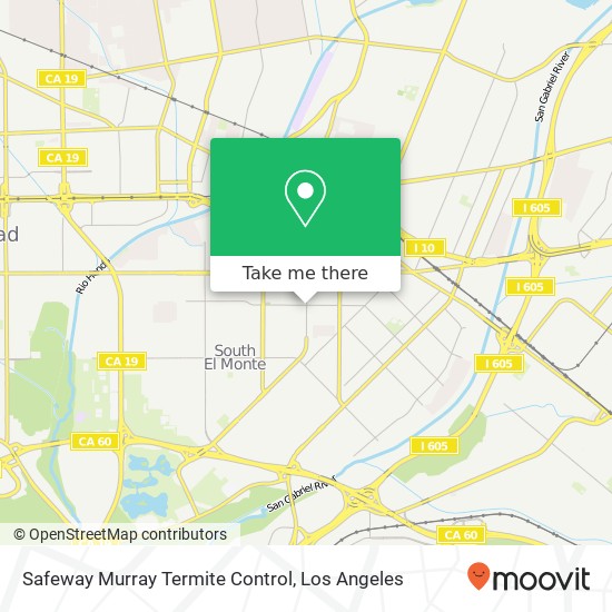 Safeway Murray Termite Control map