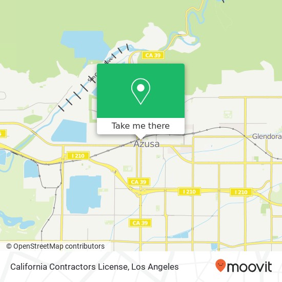 California Contractors License map