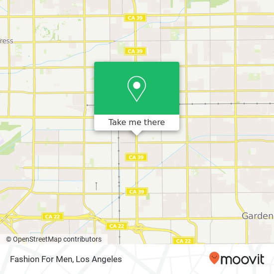 Fashion For Men map