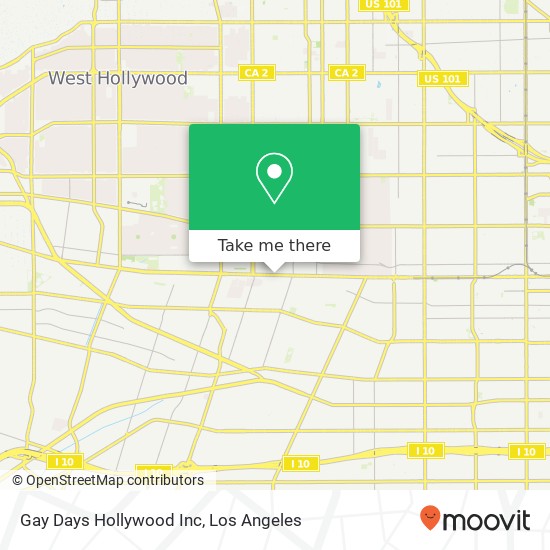 Gay Days Hollywood Inc map