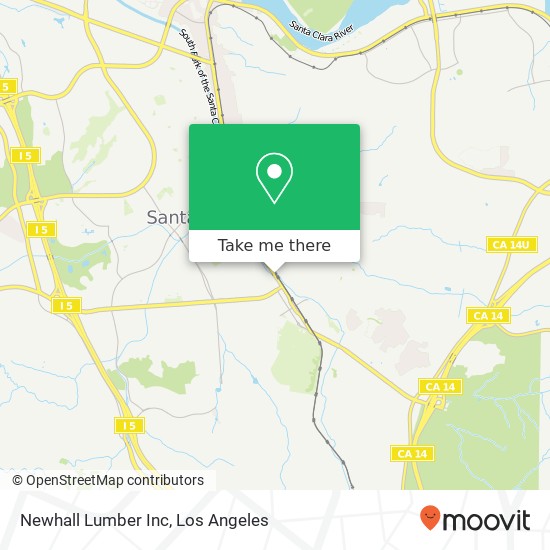 Newhall Lumber Inc map