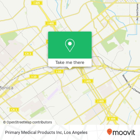 Mapa de Primary Medical Products Inc