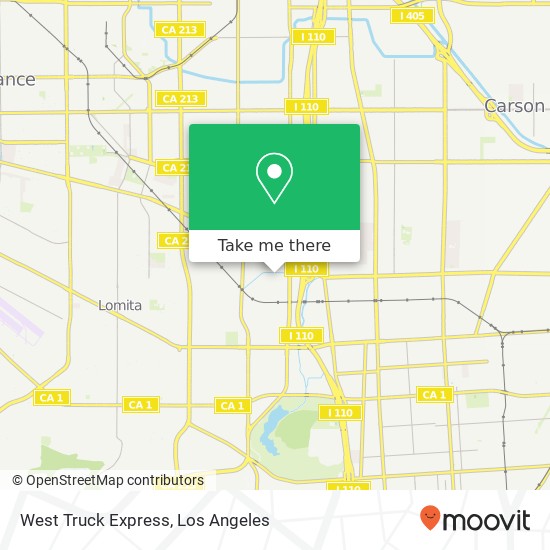 West Truck Express map