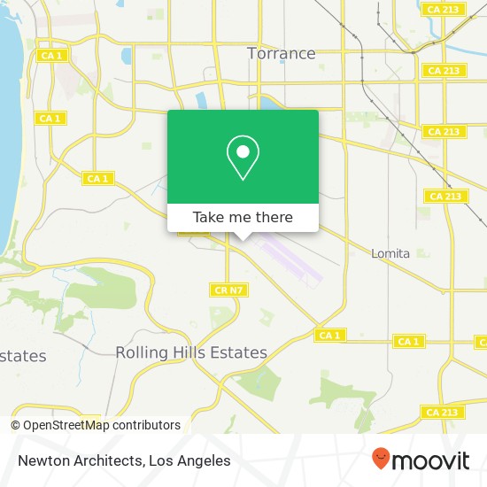 Newton Architects map