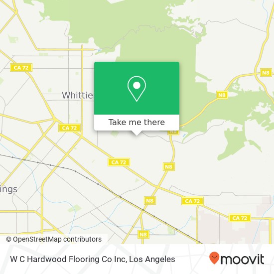 W C Hardwood Flooring Co Inc map