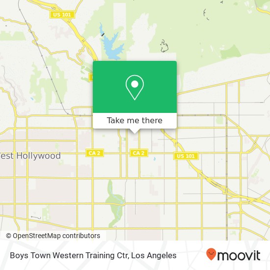 Boys Town Western Training Ctr map