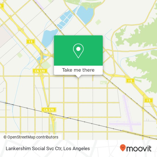 Lankershim Social Svc Ctr map