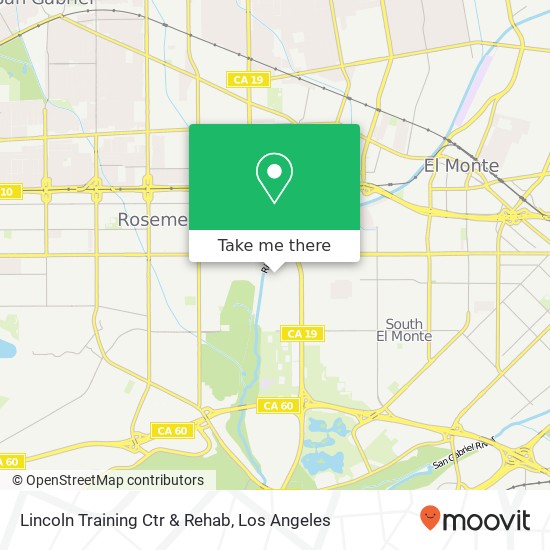 Lincoln Training Ctr & Rehab map