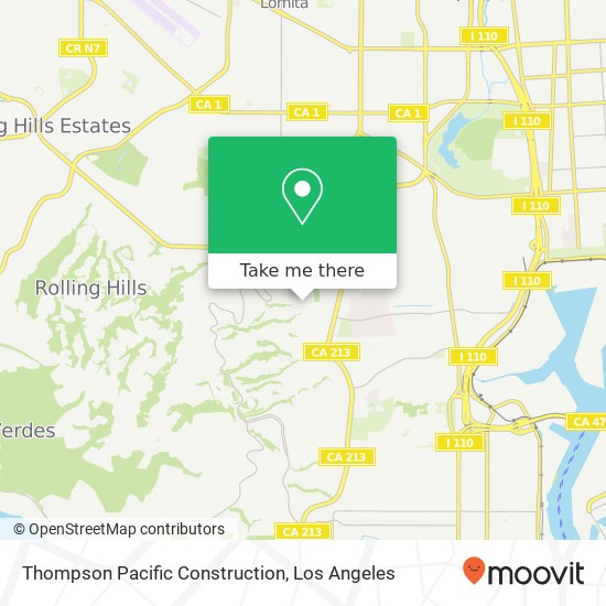 Mapa de Thompson Pacific Construction