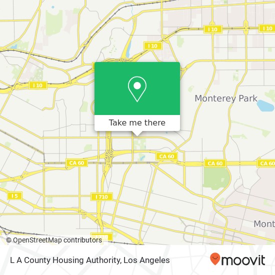 Mapa de L A County Housing Authority