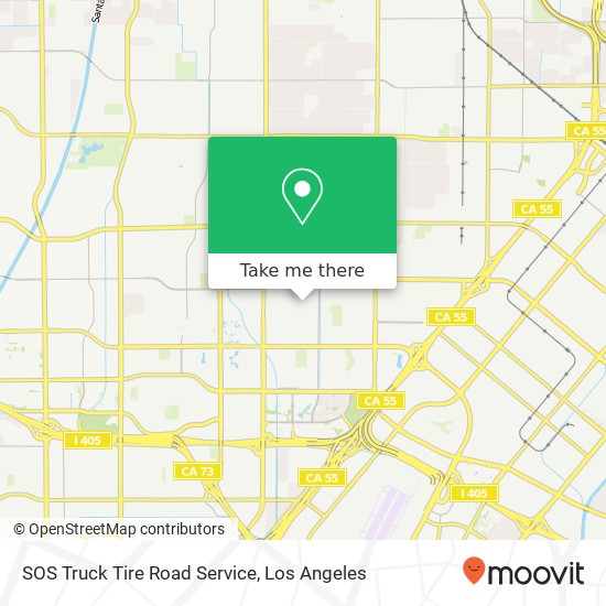 Mapa de SOS Truck Tire Road Service