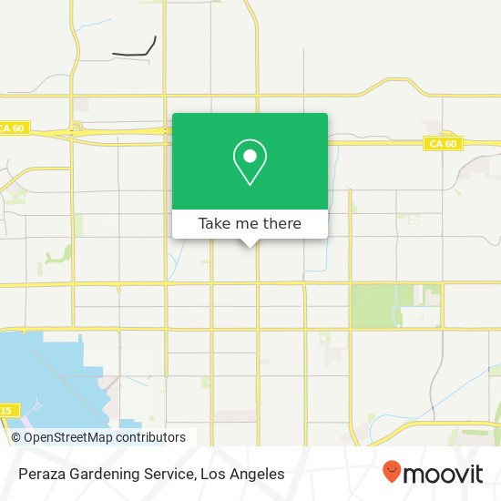 Peraza Gardening Service map