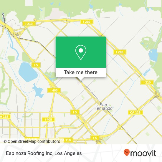 Espinoza Roofing Inc map