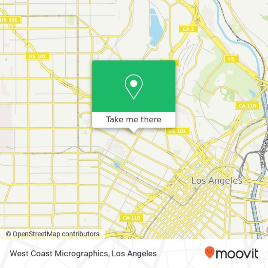 Mapa de West Coast Micrographics