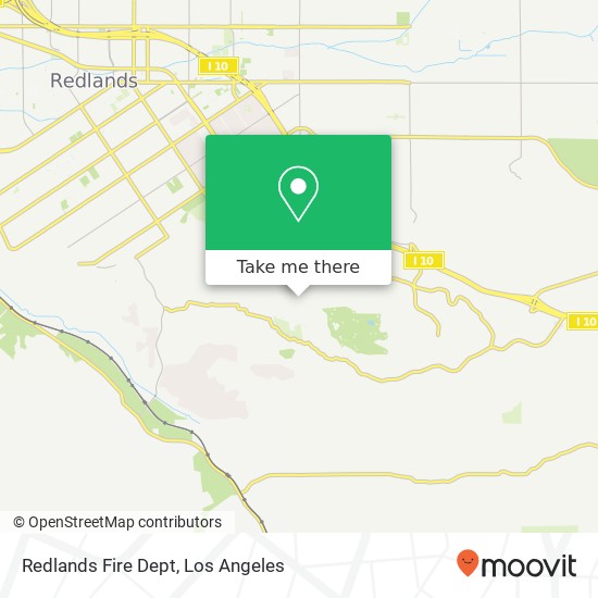 Redlands Fire Dept map