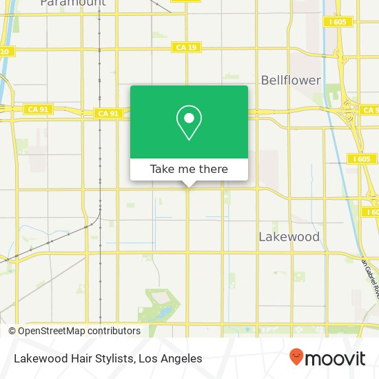 Lakewood Hair Stylists map