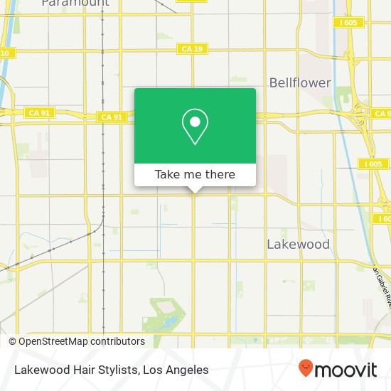 Mapa de Lakewood Hair Stylists