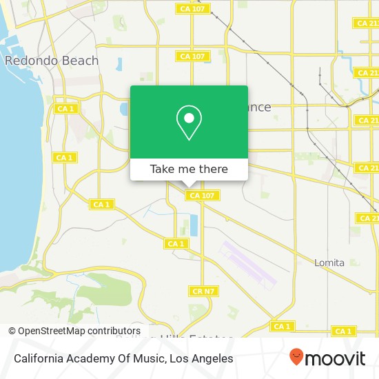 Mapa de California Academy Of Music